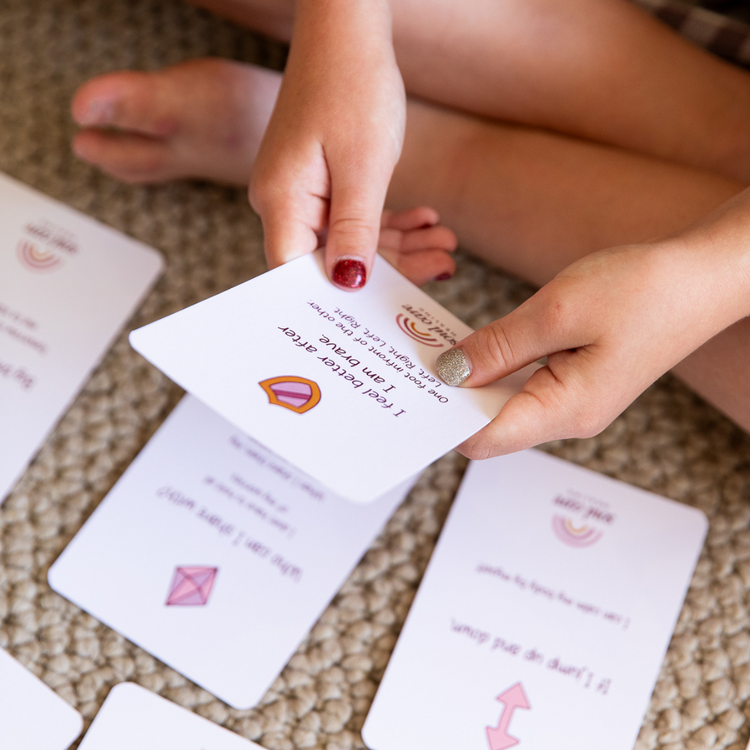 Well-Being Cards for Kids - Mauve